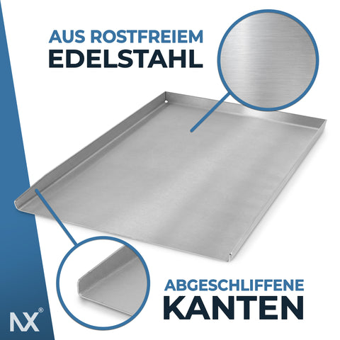 NX® Grillplatte aus Edelstahl – 48 x 34 cm
