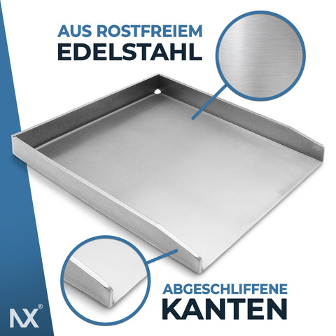 NX® Grillplatte aus Edelstahl – 20 x 15 cm