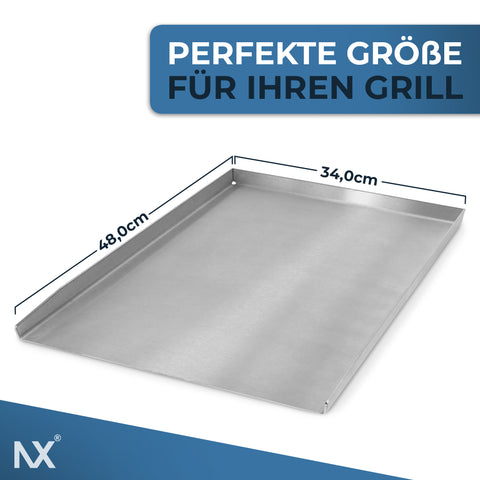 NX® Grillplatte aus Edelstahl – 48 x 34 cm
