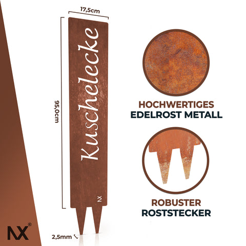 NX® Kuschelecke - Stecker Edelrostoptik