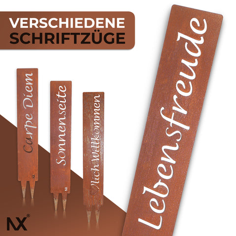 NX® Lebensfreude - Stecker Edelrostoptik