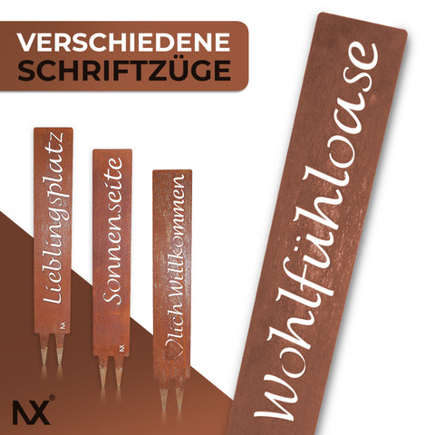 NX® Wohlfühloase - Stecker Edelrostoptik