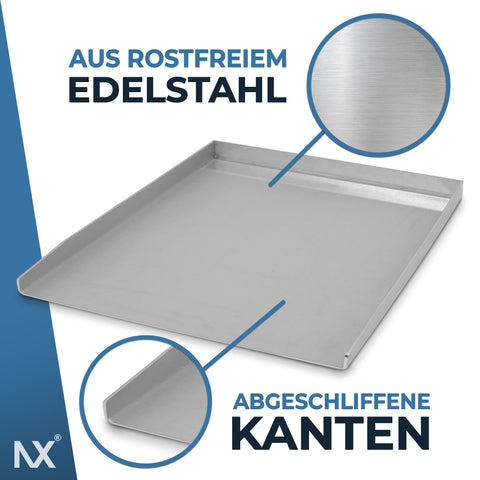 NX® Grillplatte aus Edelstahl – 40 x 30 cm