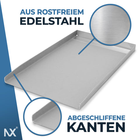 NX® Grillplatte aus Edelstahl – 44,5 x 26 cm